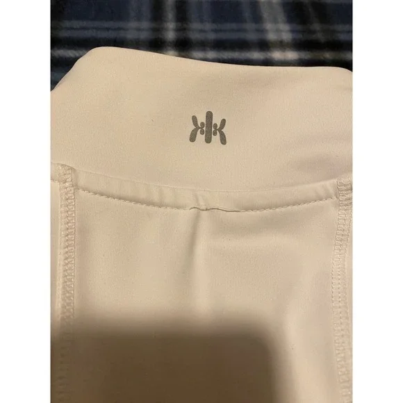 Kyodan Womens White Full Zip Athletic Jacket Thumbholes Mock Neck Yoga Gym Small - Picture 6 of 8